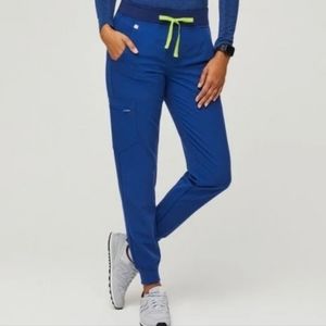 BNWT Figs Electric Blue Zamora Joggers Scrub Pants Size Small
